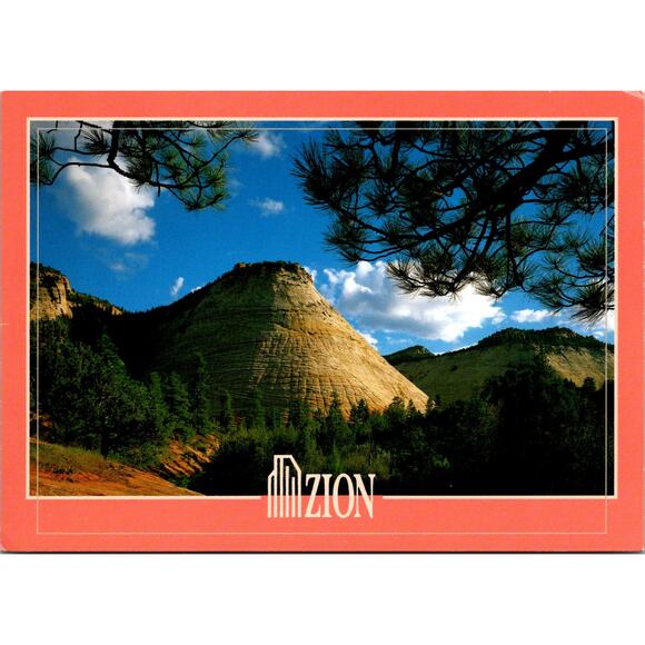 None and/or Unknown Other - Zion National Park Striking Checkerboard Mesa Vintage Postcard SPK29